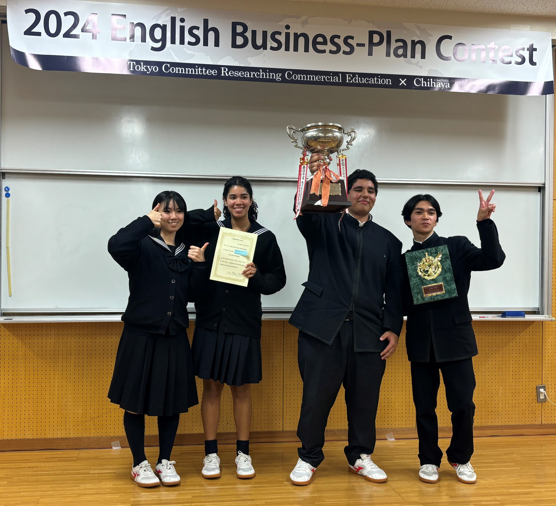 ２年生チーム.　受賞